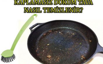TÜM PÜF NOKTALARIYLA KAPLAMASIZ DEMİR DÖKÜM TAVA TEMİZLİĞİ